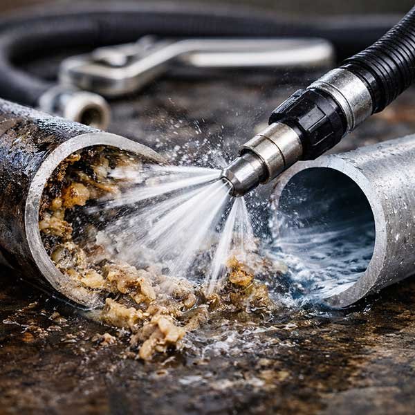 Service d’hydrocurage canalisation haute pression pour débouchage rapide et nettoyage professionnel des tuyaux